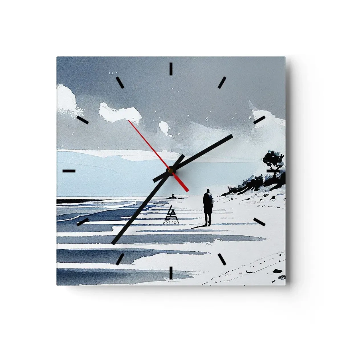 Wandklok - Klok - Alleen - 40x40 cm