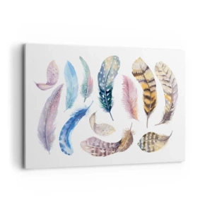 Schilderen op canvas - Licht, bont en veelkleurig - 120x80 cm