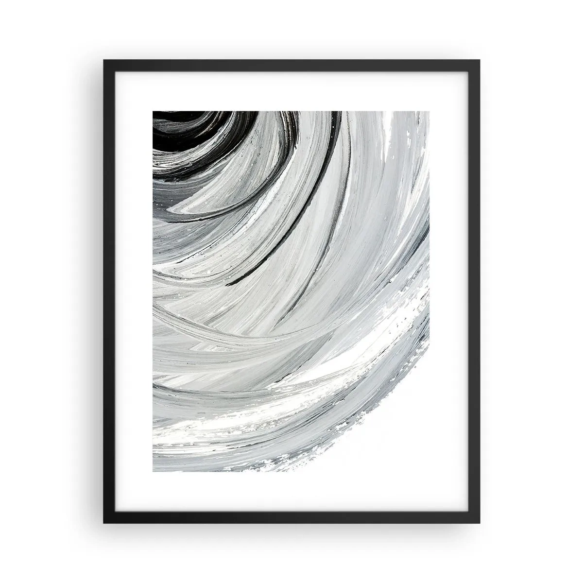 Poster in een zwarte lijst - Orbitale samenstelling - 40x50 cm