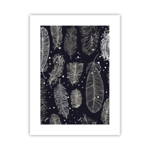 Poster - Gevederde kant - 30x40 cm