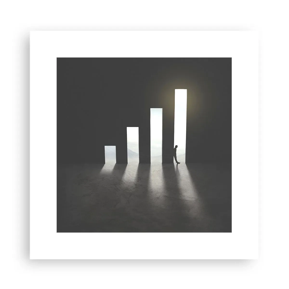 Poster - Succes - impressie - 30x30 cm