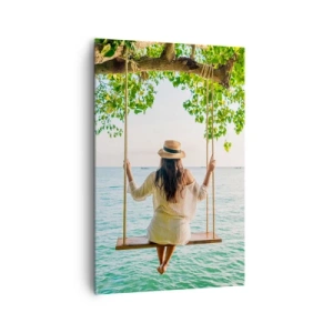 Schilderen op canvas - Het leven is prachtig - 80x120 cm