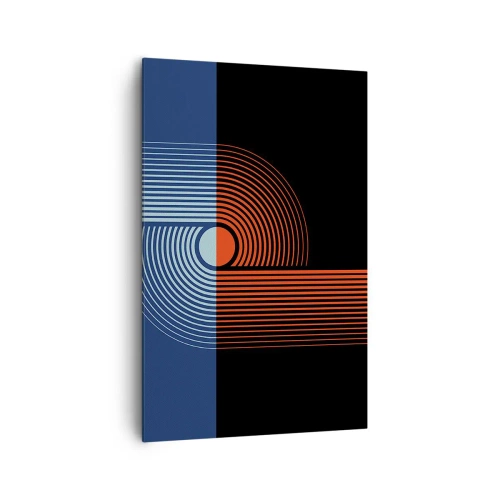 Schilderen op canvas - In een geometrische omhelzing - 80x120 cm