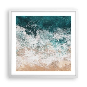 Poster in een witte lijst - Zeeverhalen - 50x50 cm