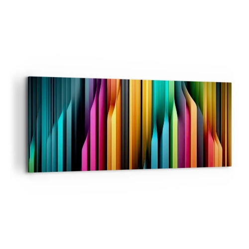 Schilderen op canvas - Lichtorgel - 100x40 cm