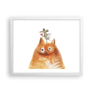 Poster in een witte lijst - De paradoxen van de liefde - 50x40 cm