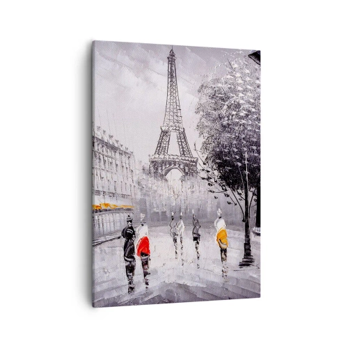 Schilderen op canvas - Parijs wandeling - 50x70 cm