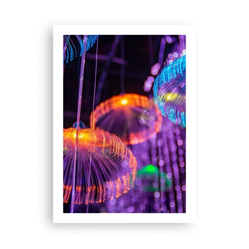 Poster - Lichte fontein - 50x70 cm