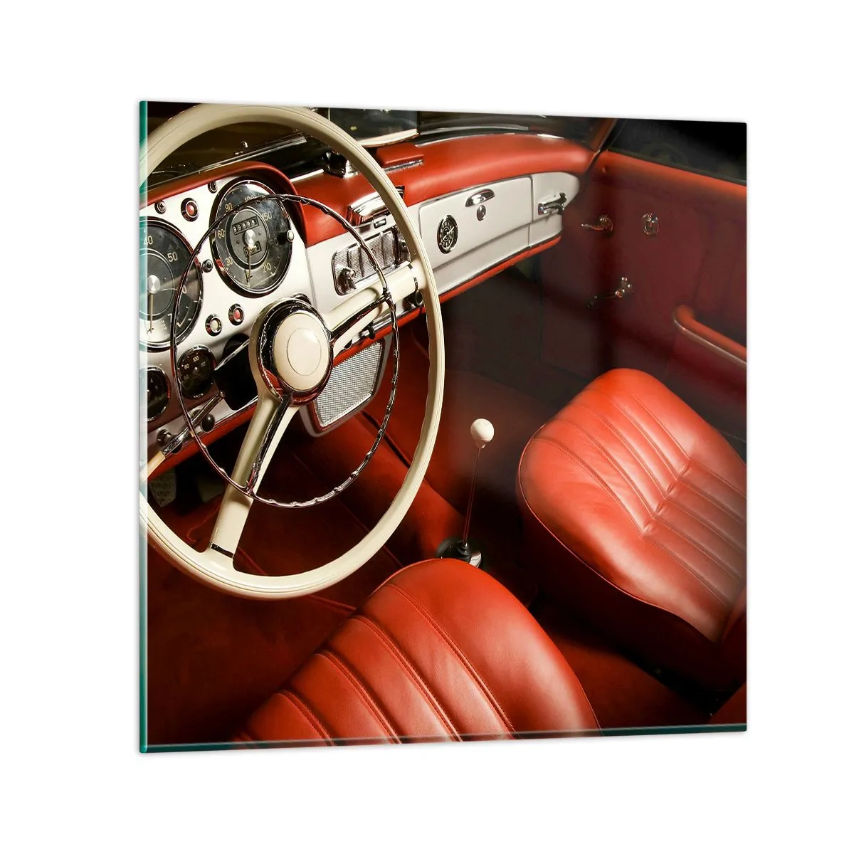 Schilderen op glas - Vintage luxe - 70x70 cm