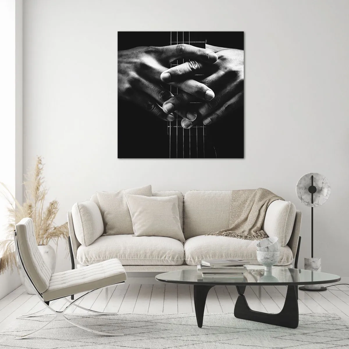 Schilderen op glas - Gebed van de kunstenaar - 70x70 cm