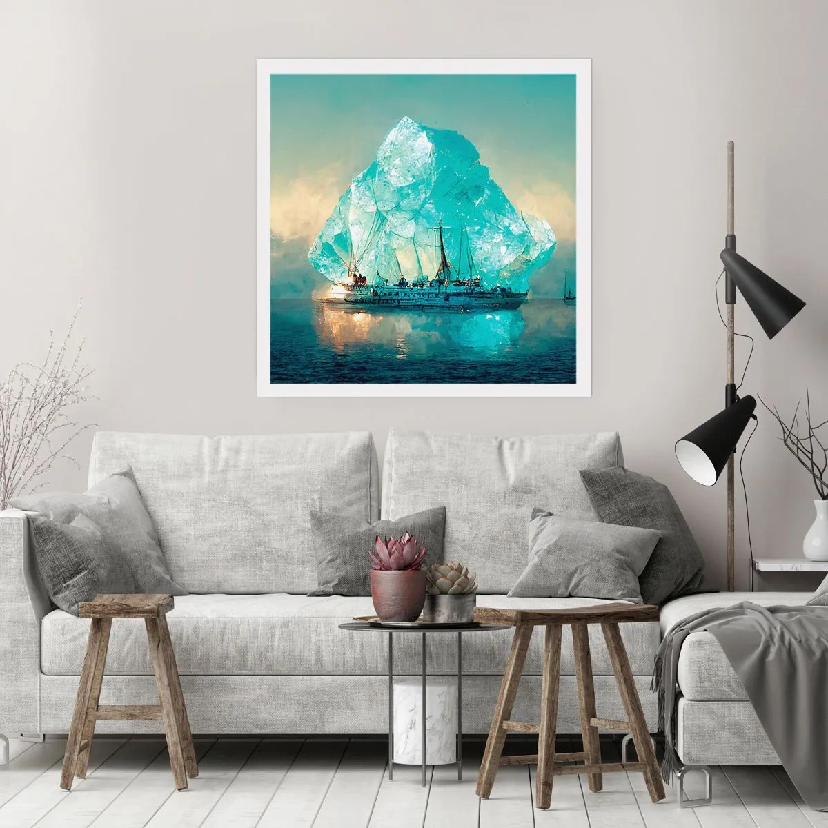 Poster - Arctische diamant - 30x30 cm