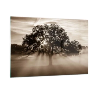 Schilderen op glas - Boom van goede kennis alleen - 120x80 cm