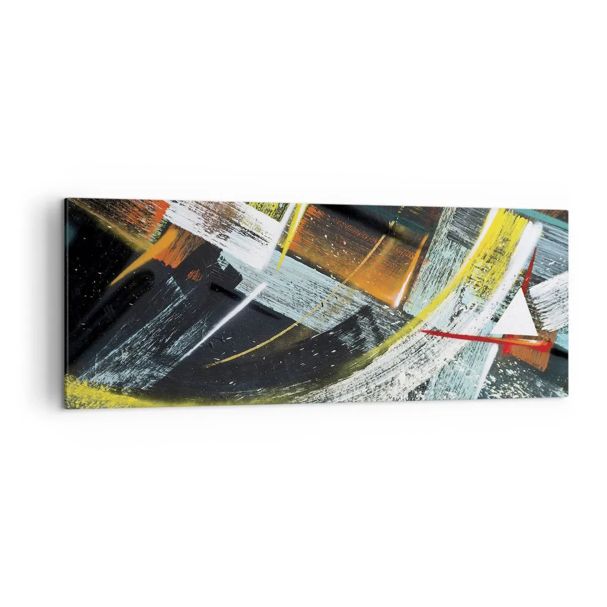 Schilderen op canvas - De energie van beweging - 140x50 cm