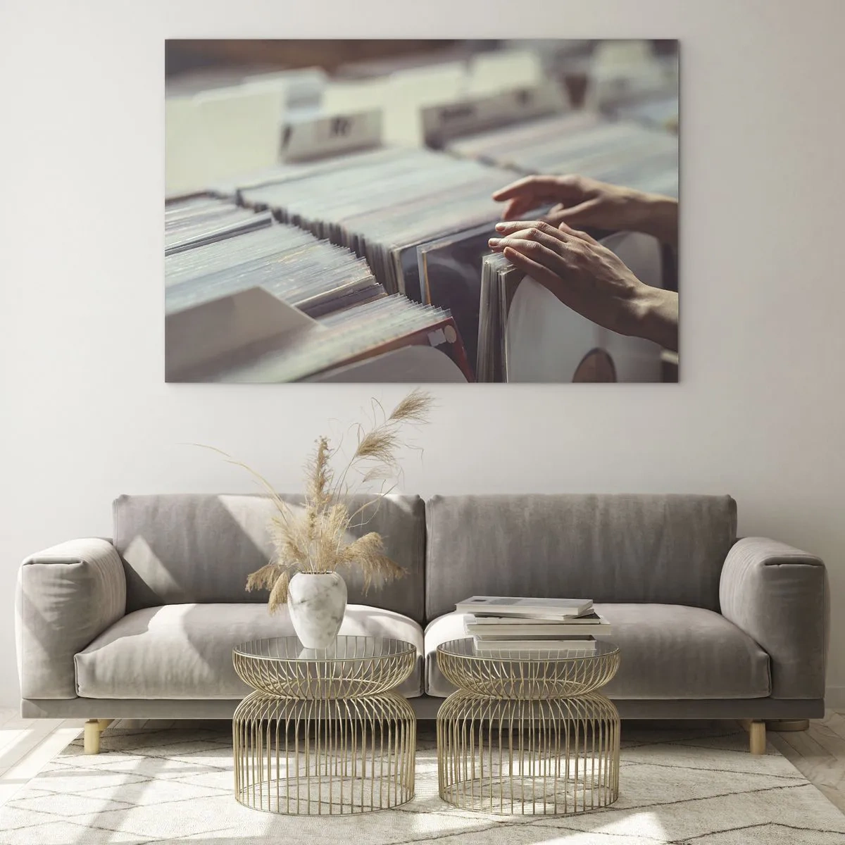 Schilderen op glas - Op zoek naar emoties - 70x50cm - Op zoek naar emoties - Moderne wanddecoratie voor woonkamer en slaapkamer ARTTOR