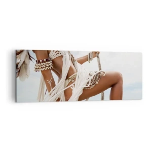 Schilderen op canvas - Een priesteres van de zon - 140x50 cm