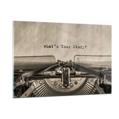 Schilderen op glas - Vertel het mee - 120x80 cm