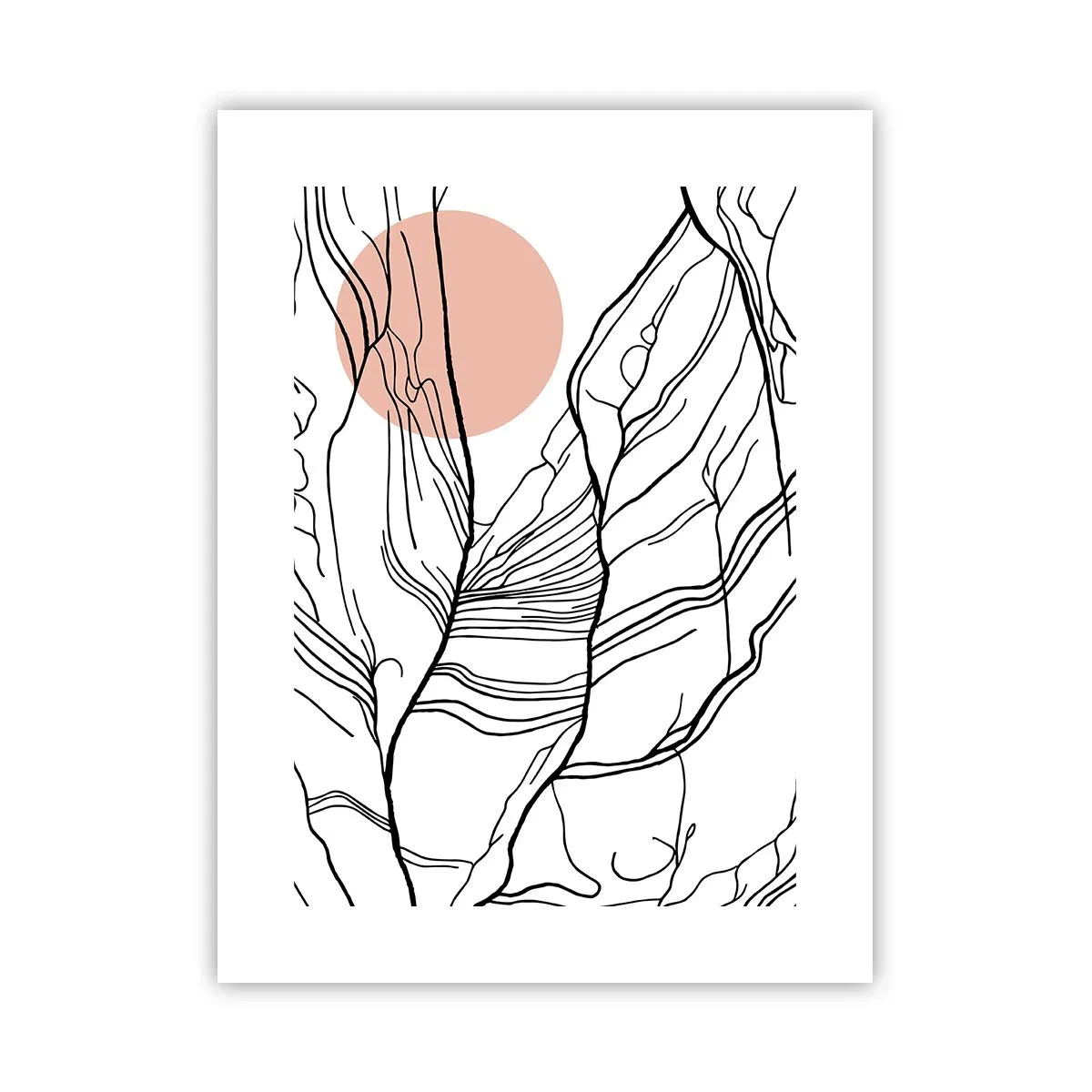 Poster - In een web van twijgen - 30x40 cm