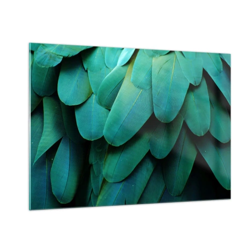 Schilderen op glas - Papegaaiachtige precisie - 100x70 cm