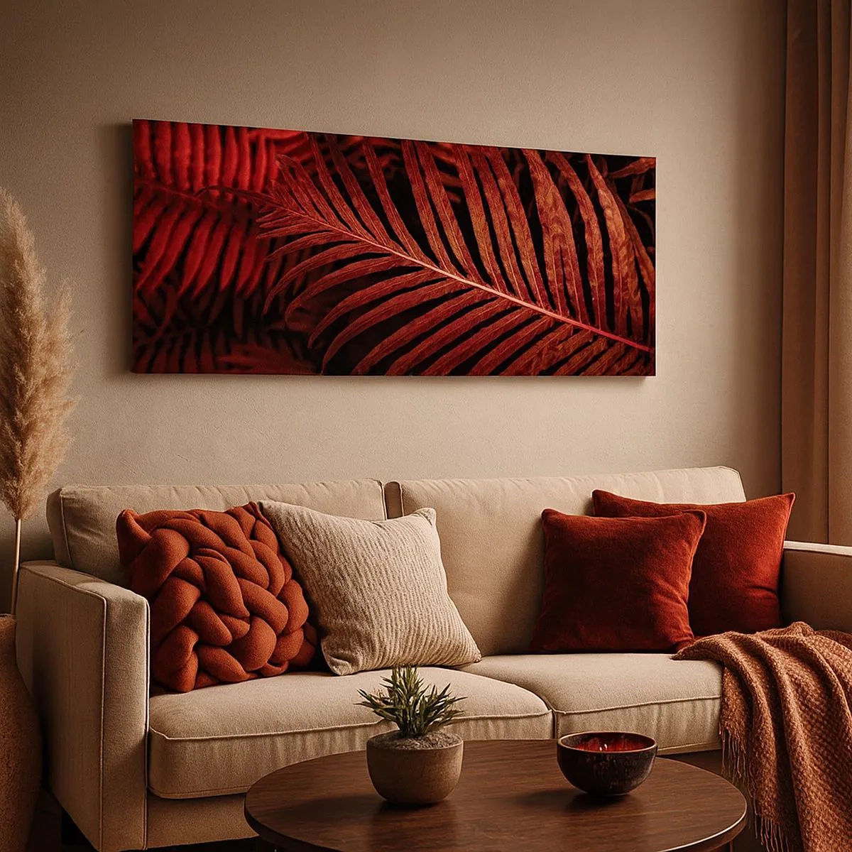 Schilderen op canvas - De hitte van het leven - 100x40 cm