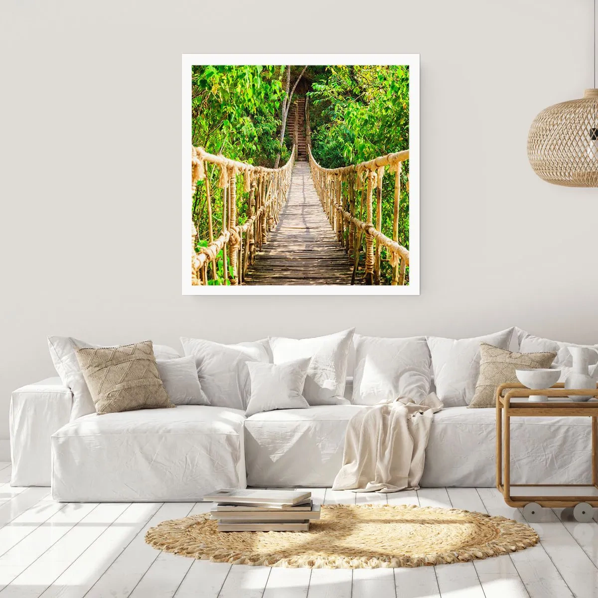 Poster - Opgeschort in het groen - 30x30 cm