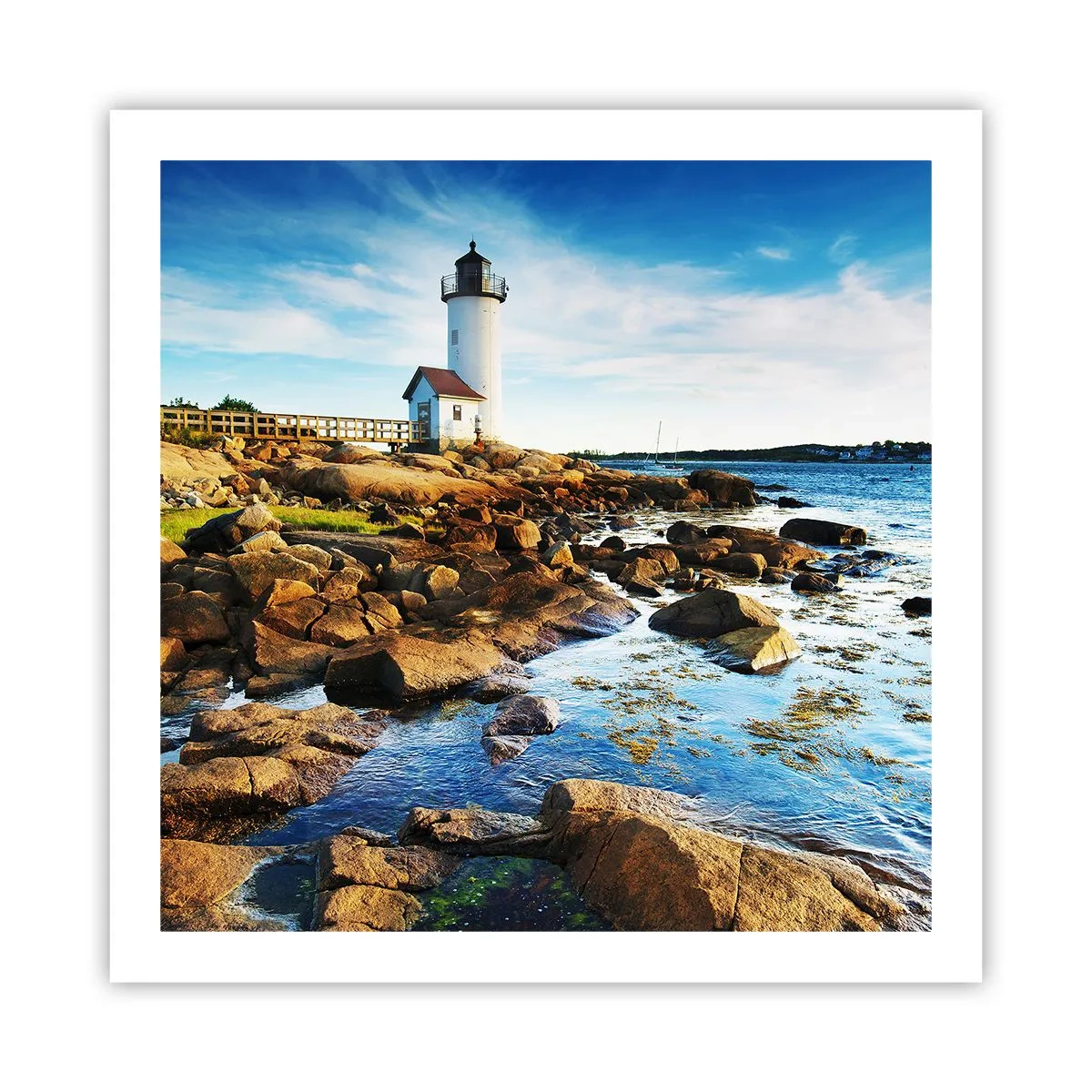 Poster - Kom blij terug, ik wacht - 60x60 cm