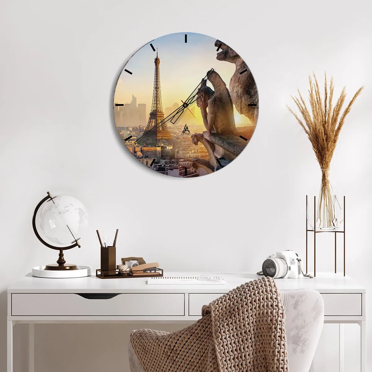 Wandklok - Klok - Er is veel veranderd... - 40x40 cm