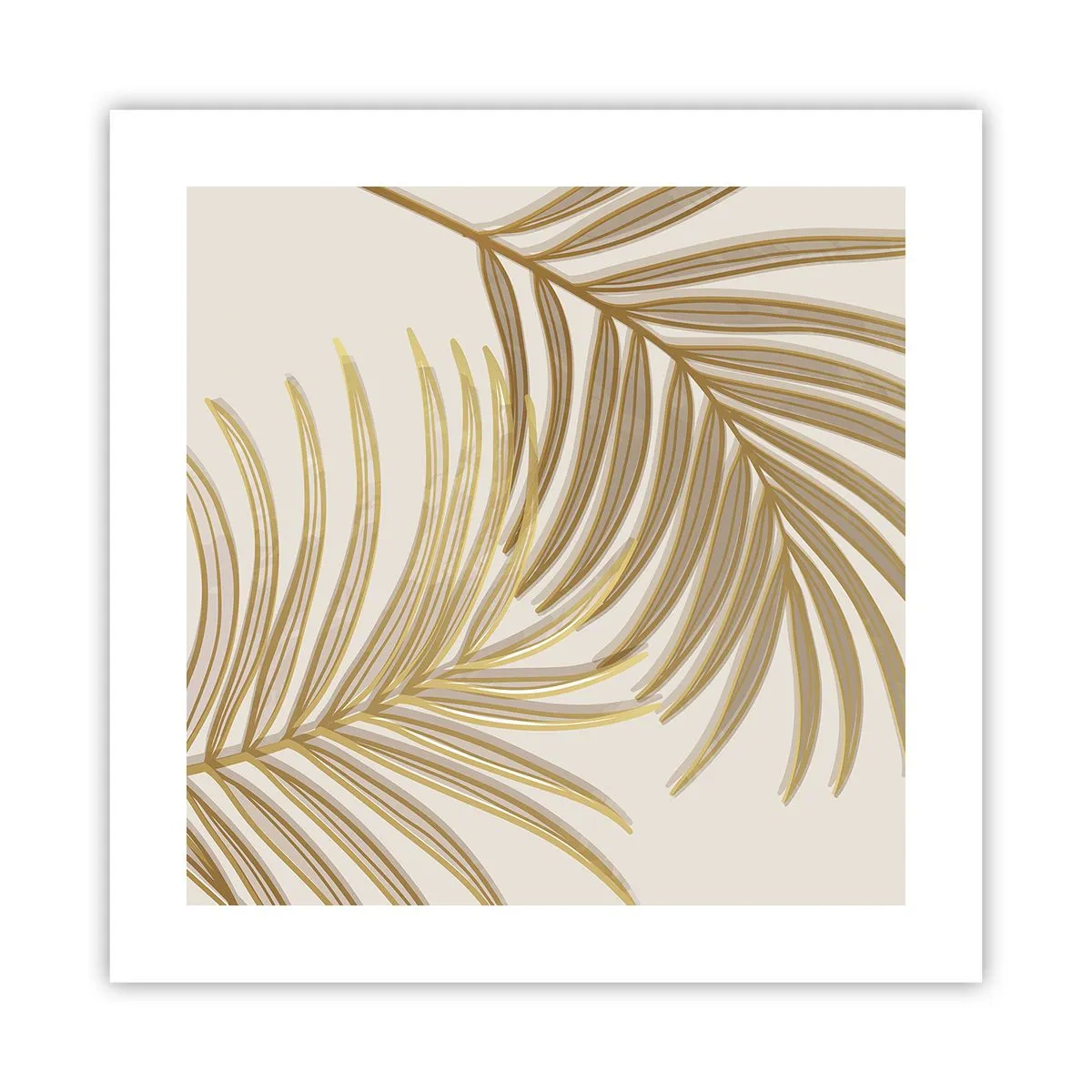 Poster - Gouden Palm! - 40x40 cm