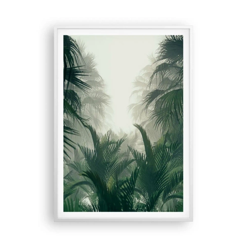 Poster in een witte lijst - Tropisch mysterie - 70x100 cm