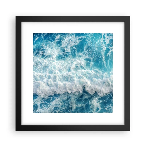 Poster in een zwarte lijst - Vrolijk en springend - 30x30 cm