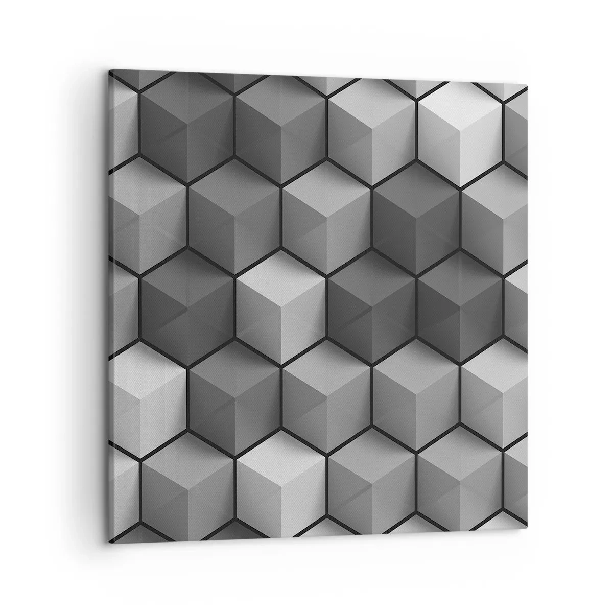 Schilderen op canvas - Kubistische puzzel - 50x50 cm