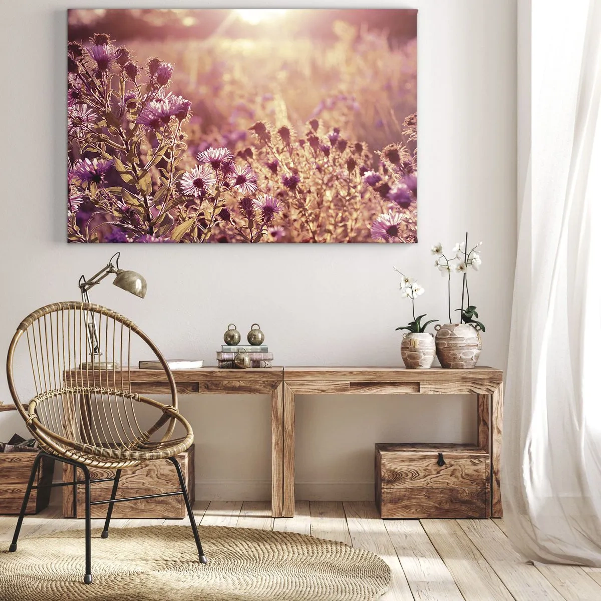 Schilderen op canvas - Voordat de zomer voorbij is - 120x80 cm
