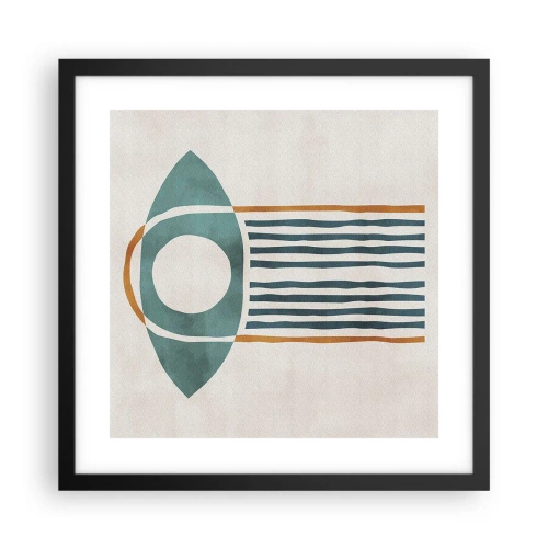 Poster in een zwarte lijst - Tekens en rituelen - 40x40 cm