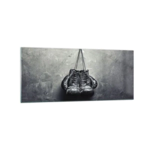 Schilderen op glas - Tijd van strijd en Tijd van vrede - 120x50 cm