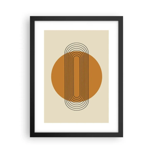 Poster in een zwarte lijst - Perfect plan - 30x40 cm