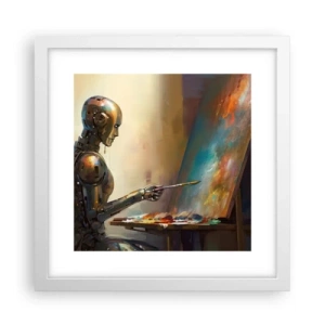 Poster in een witte lijst - De kunst van de toekomst - 30x30 cm