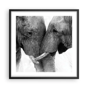 Poster in een zwarte lijst - Oprechte bekentenis - 50x50 cm