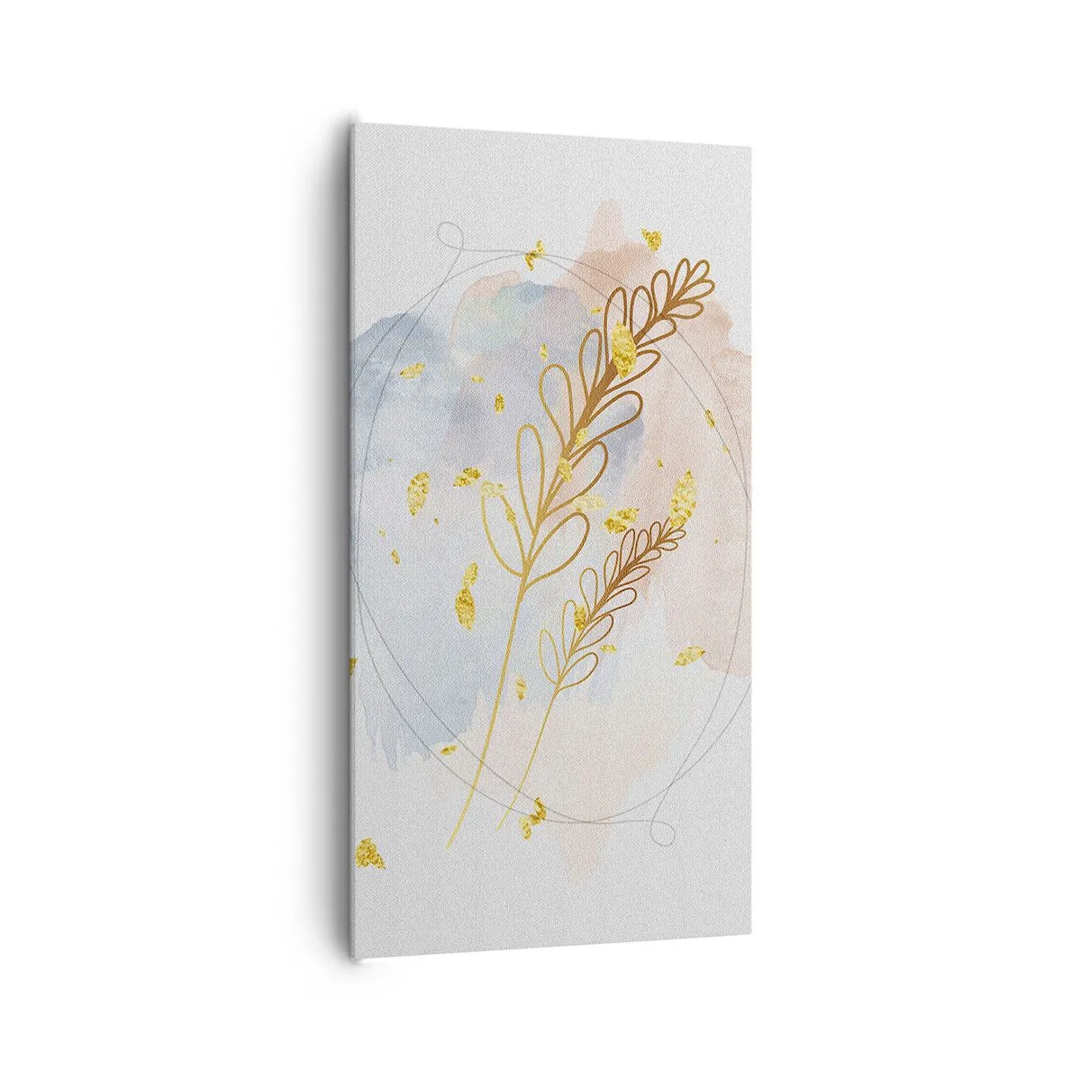Schilderen op canvas - Gouden explosie - 65x120 cm