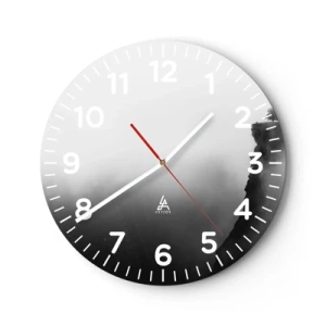 Wandklok - Klok - Aan de rand van de wereld - 40x40 cm