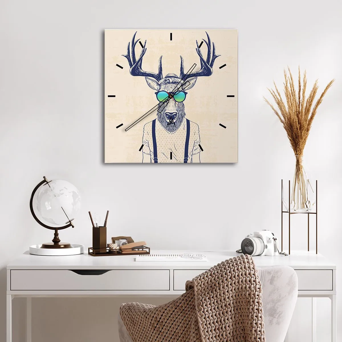 Wandklok - Klok - Wie had je verwacht? - 40x40 cm