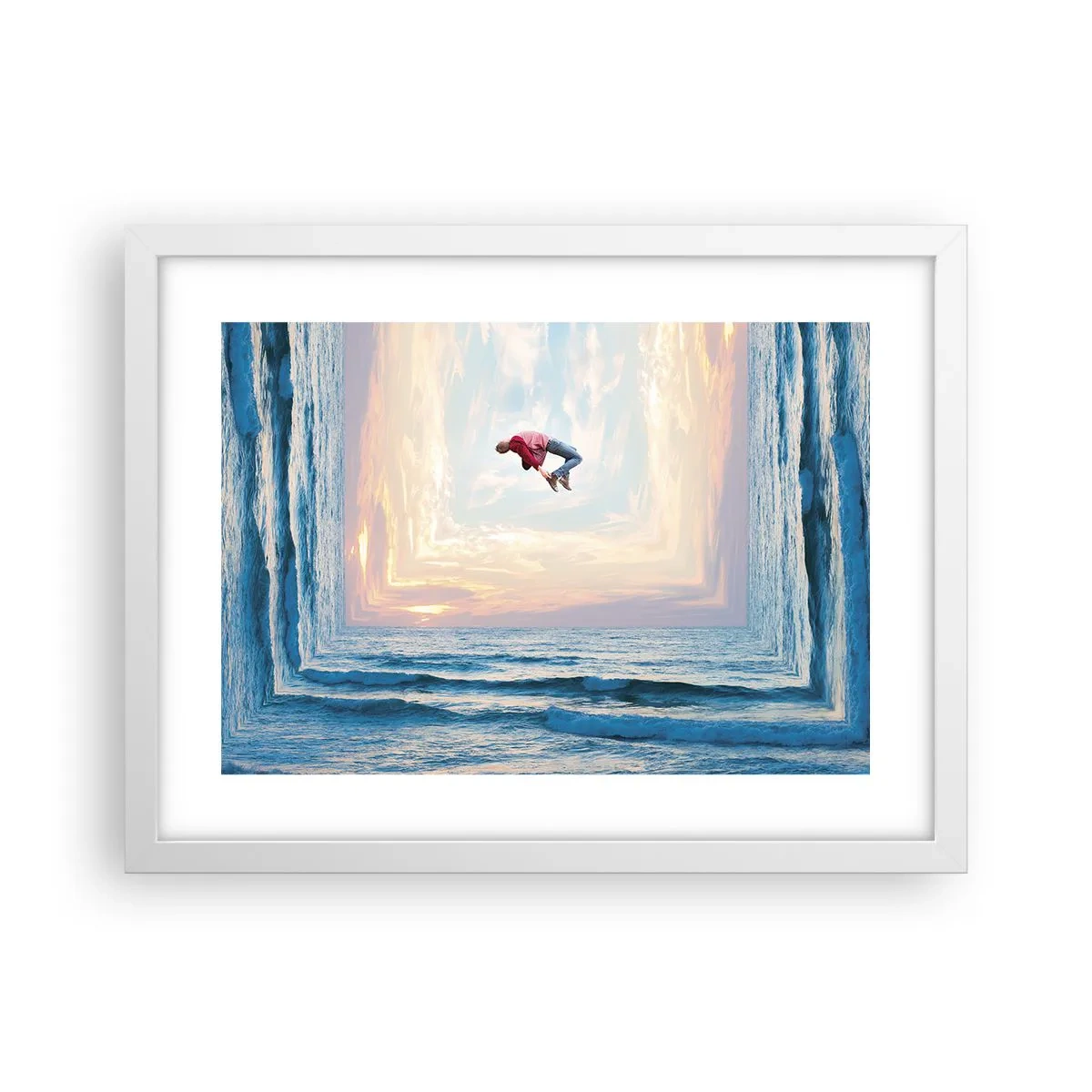 Poster in een witte lijst - Naar een andere dimensie - 40x30 cm