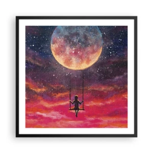 Poster in een zwarte lijst - Droom - 60x60 cm