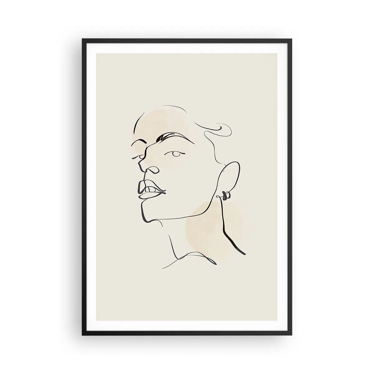 Poster in een zwarte lijst - Een trotse blik - 70x100 cm