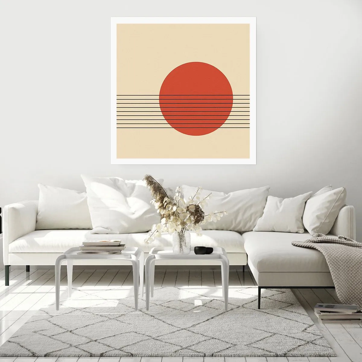 Poster - Opnieuw en opnieuw en verder - 30x30 cm