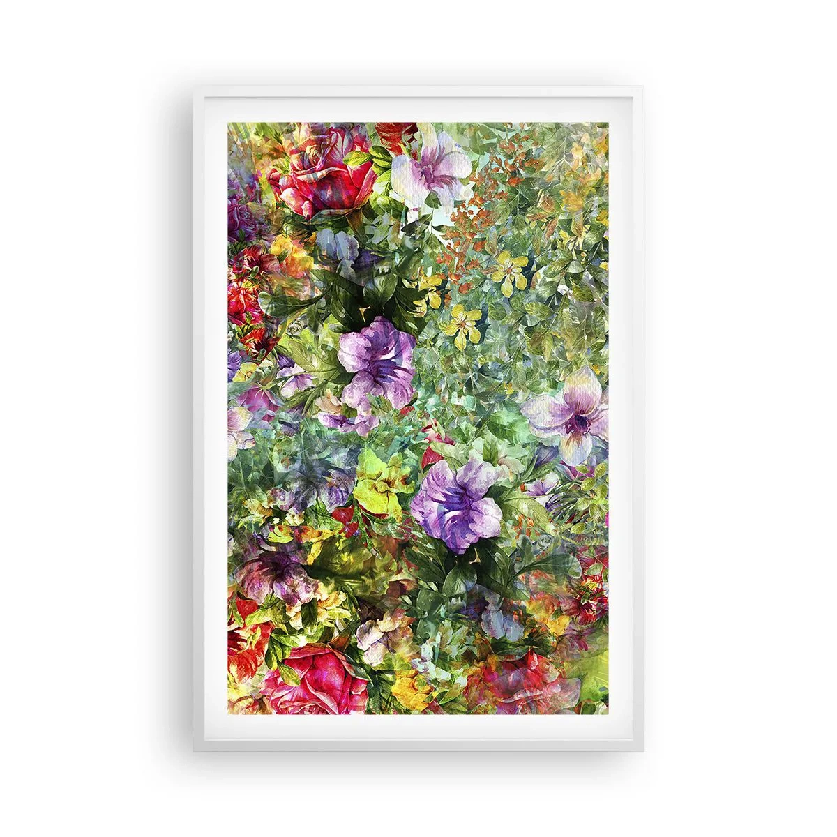 Poster in een witte lijst - In bloemen voor verderf - 61x91 cm