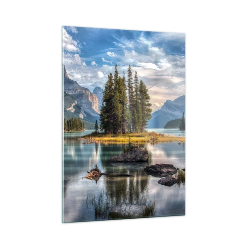 Schilderen op glas - Aan het grote en schone water ... - 50x70 cm