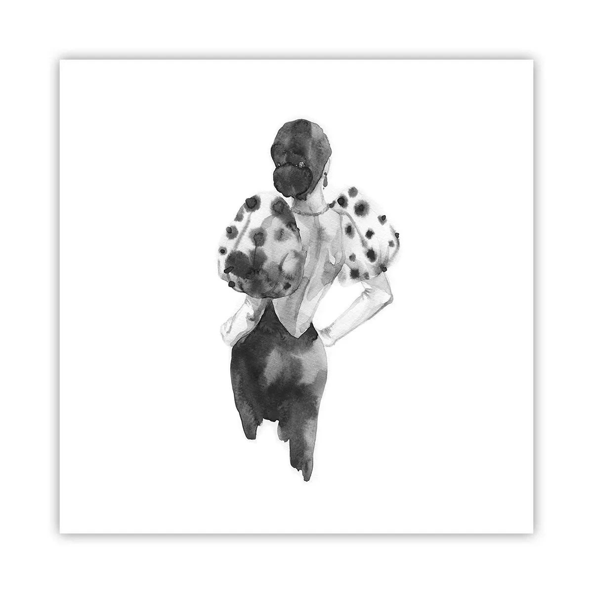 Poster - Ze kwam langs - 60x60 cm