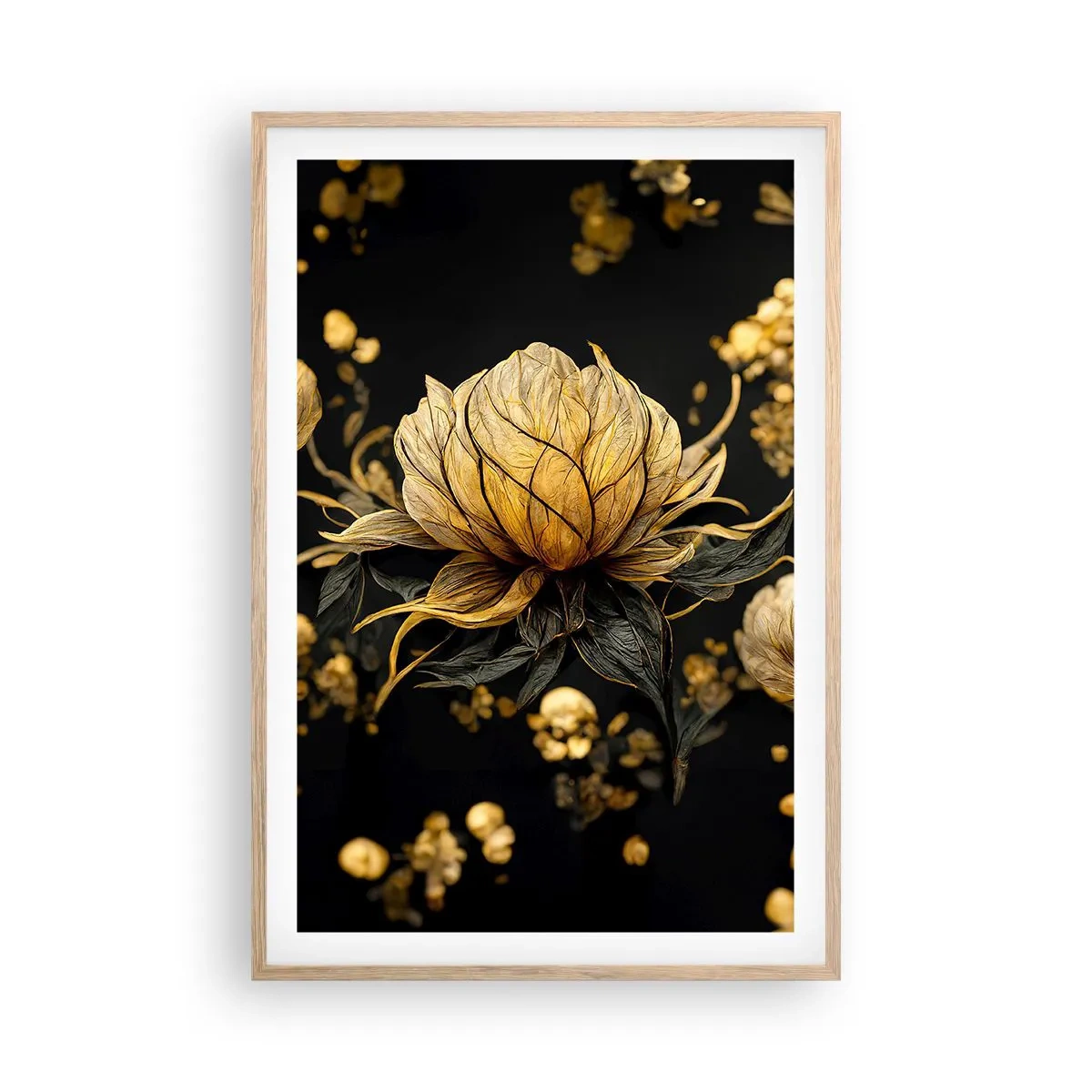 Een poster in een licht eiken lijst - Subtiele kwetsbaarheid - 61x91 cm