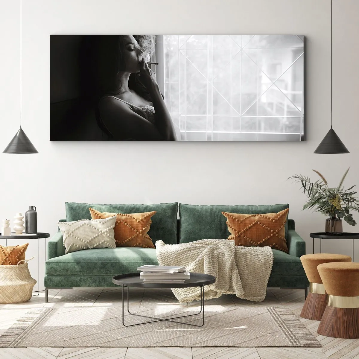 Schilderen op canvas - Een sensueel moment - 140x50 cm