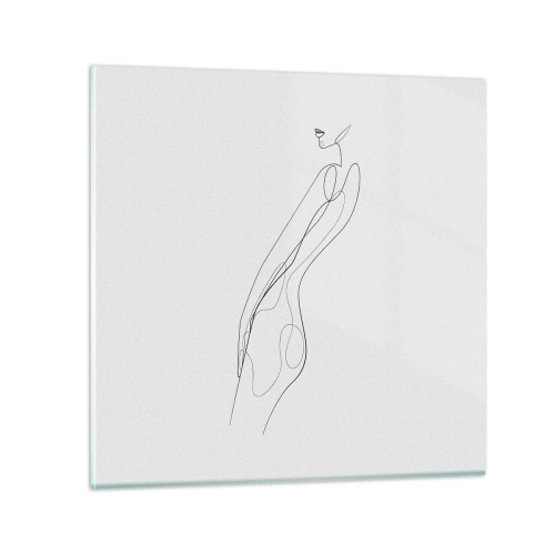 Schilderen op glas - Gewoon een belofte - 30x30 cm