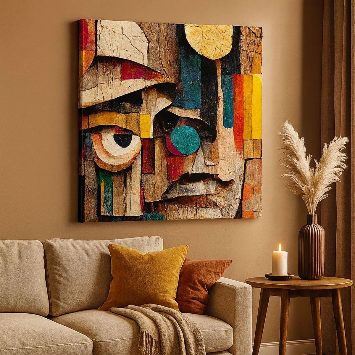 Schilderen op canvas - Ik zie je… - 30x30 cm